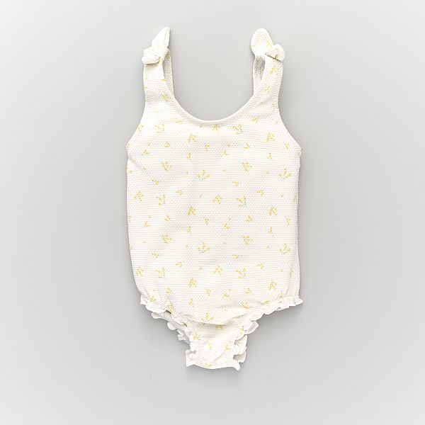 Maillot De Bain 1 Piece En Nid D Abeille Bebe Fille Blanc Kiabi 10 00 Maillot De Bain 1 Piece En Nid D Abeille Bebe Fille Blanc Kiabi 10 00