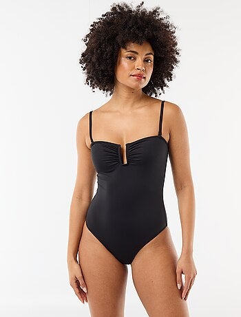 Maillot de bain 1 pièce encolure carrée