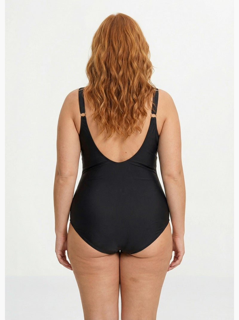 Maillot de bain 1 pièce forme cache c¿ur - AFIBEL Noir - Kiabi