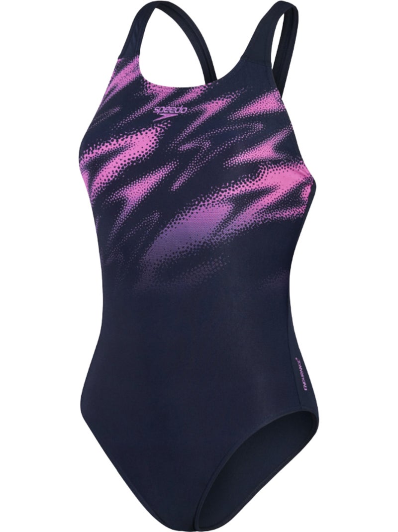 Maillot de bain 1 pièce hyperboom placement - speedo Bleu Rose - Kiabi