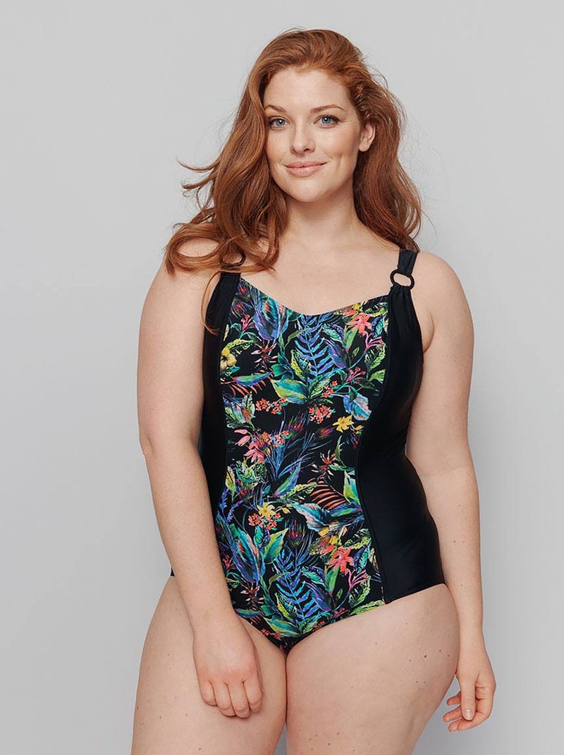 Maillot de bain 1 pièce imprimé Multicolore - Kiabi