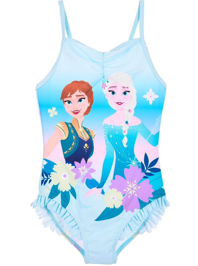 Maillot de Bain 1 Pièce La Reine des Neiges   | Licence Officielle Bleu - Kiabi