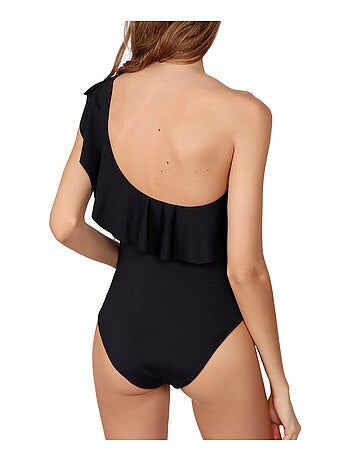Maillot de bain 1 pièce latéral à volants