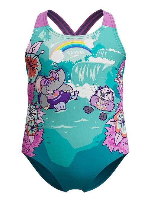 Maillot de bain 1 pièce learn to swim - bébé fille - speedo - Kiabi