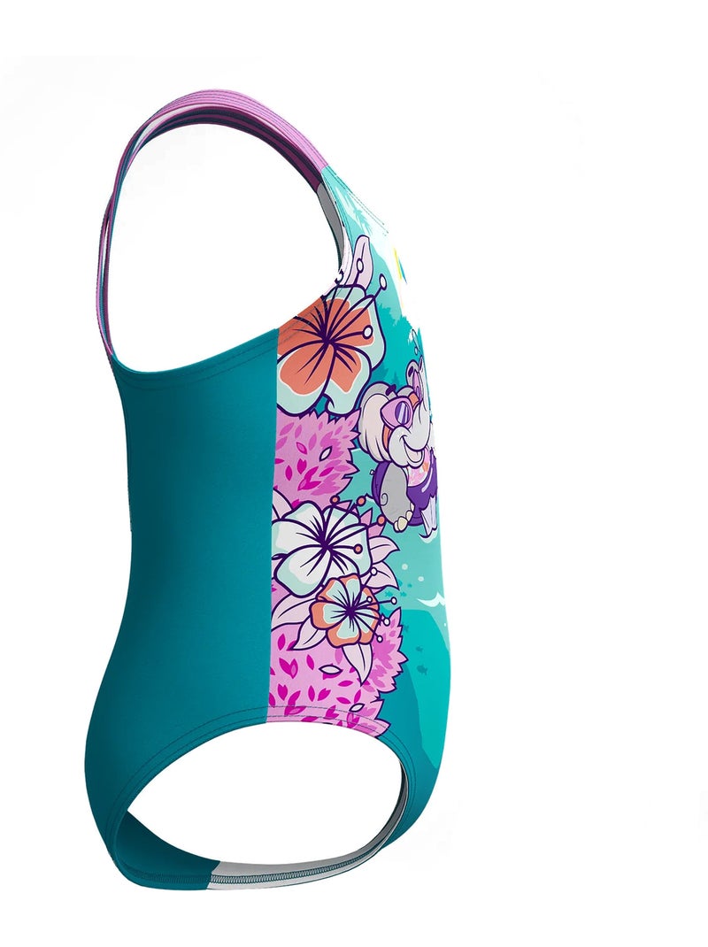 Maillot de bain 1 pièce learn to swim - bébé fille - speedo Bleu - Kiabi