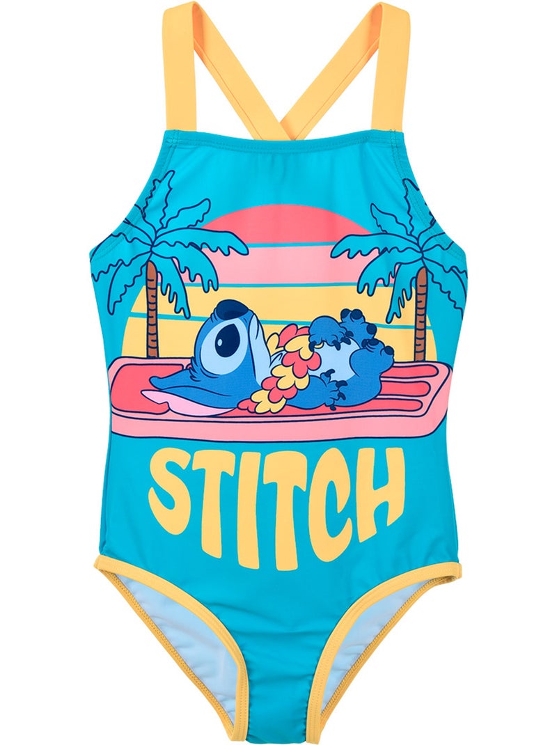 Maillot de Bain 1 Pièce Lilo & Stitch   | Licence Officielle Bleu - Kiabi
