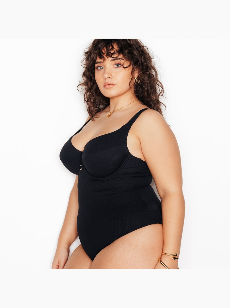 Maillot de bain 1 pièce Malou - RougeGorge Lingerie Noir - Kiabi