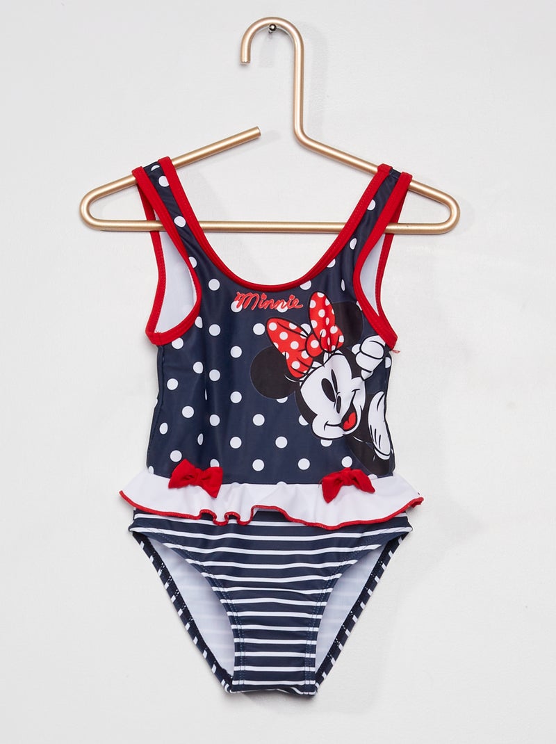 Maillot de bain 1 pièce 'Minnie' bleu - Kiabi