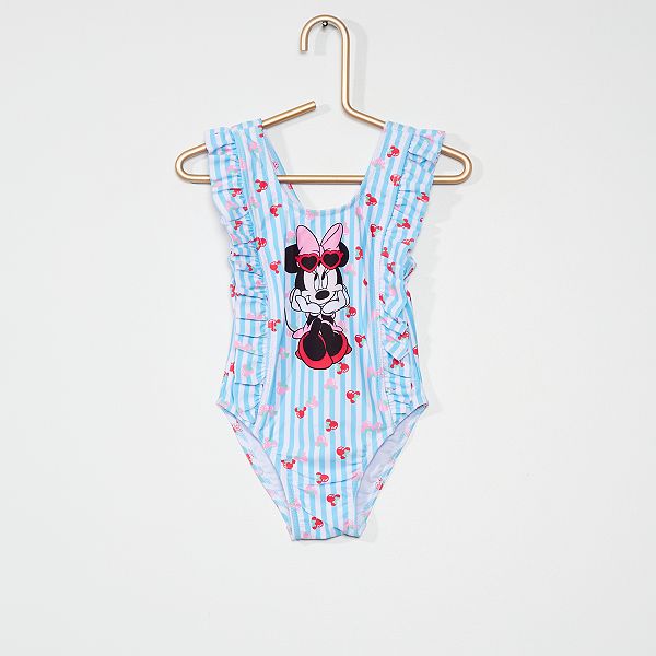 Maillot De Bain 1 Piece Minnie De Disney Bebe Fille Bleu Kiabi 10 00