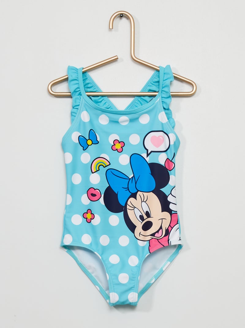 Maillot de bain 1 pièce 'Minnie Mouse' Bleu - Kiabi