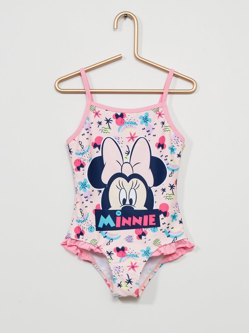 Maillot de bain 1 pièce 'Minnie Mouse' 'Disney' rose - Kiabi