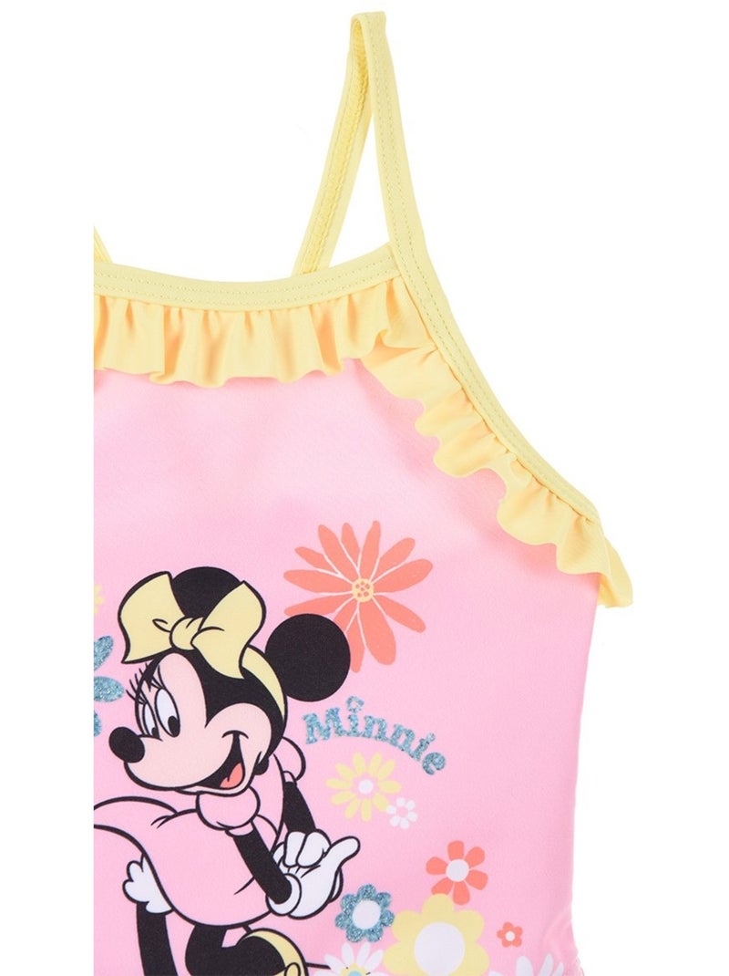 Maillot de Bain 1 Pièce Minnie Mouse | Licence Officielle Rose - Kiabi