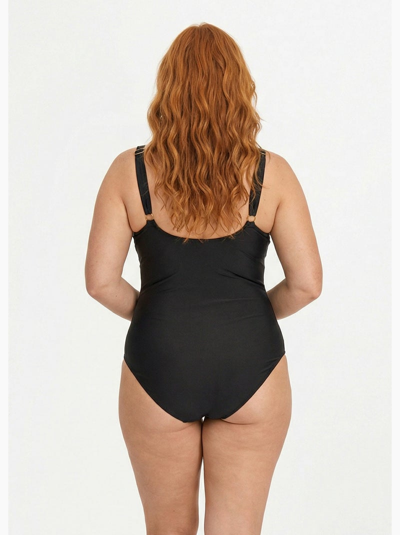 Maillot de bain 1 pièce motif aztèque - AFIBEL Noir - Kiabi