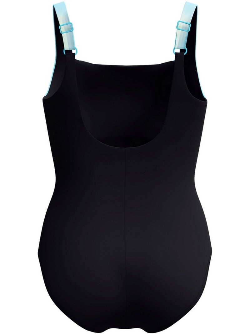 Maillot de bain 1 pièce motif/style contrasté spdscu lunalustre - speedo Bleu - Kiabi