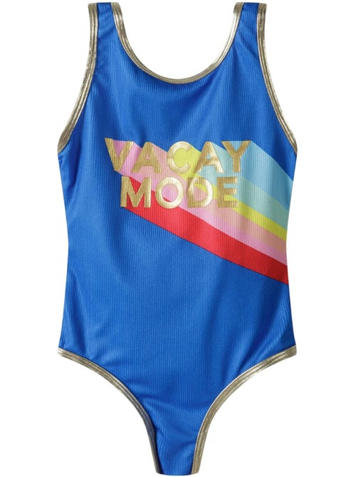 Maillot de bain 1 pièce motif/style détail contrasté - minoti - Kiabi