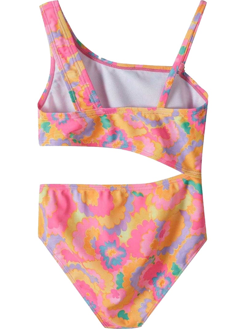 Maillot de bain 1 pièce motif/style fleurs - minoti Mauve lilas - Kiabi