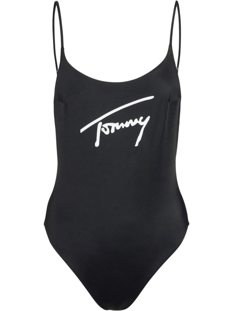 Maillot de bain 1 pièce motif/style logo - tommy hilfiger Noir - Kiabi
