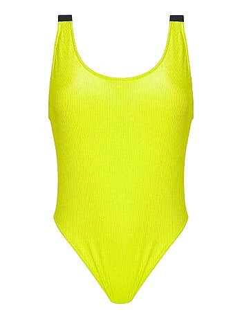 Maillot de bain 1 pièce motif/style logo contrasté - calvin klein