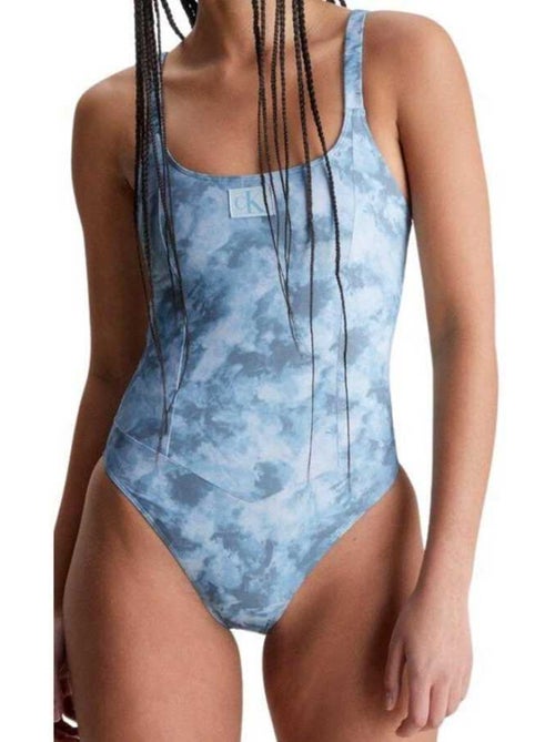 Maillot de bain 1 pièce motif/style tie-dye - calvin klein - Kiabi