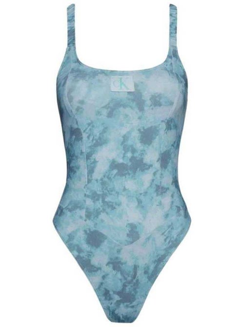 Maillot de bain 1 pièce motif/style tie-dye - calvin klein - Kiabi