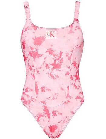 Maillot de bain 1 pièce motif/style tie-dye - calvin klein