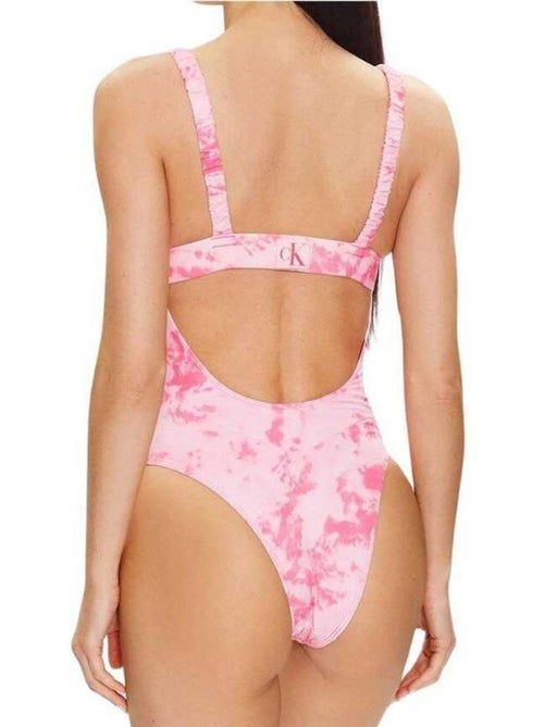 Maillot de bain 1 pièce motif/style tie-dye - calvin klein - Kiabi