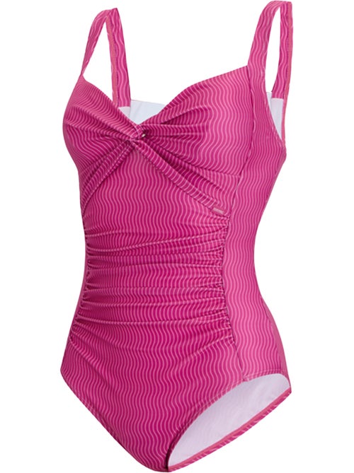 Maillot de bain 1 pièce motif/style vague rétro sakari - regatta - Kiabi