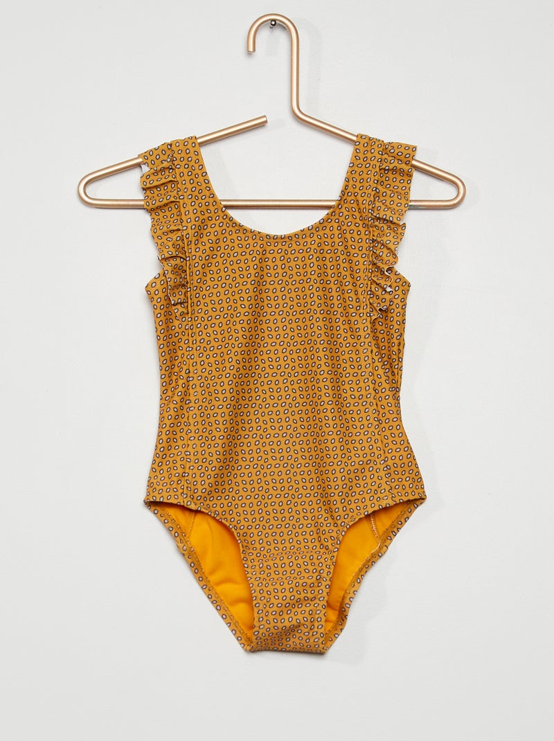 Maillot de bain 1 pièce Orange - Kiabi