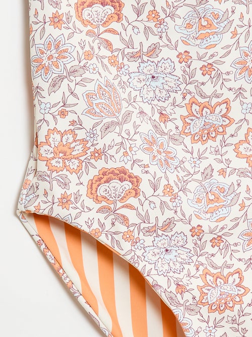 Maillot de bain 1 pièce réversible - Kiabi