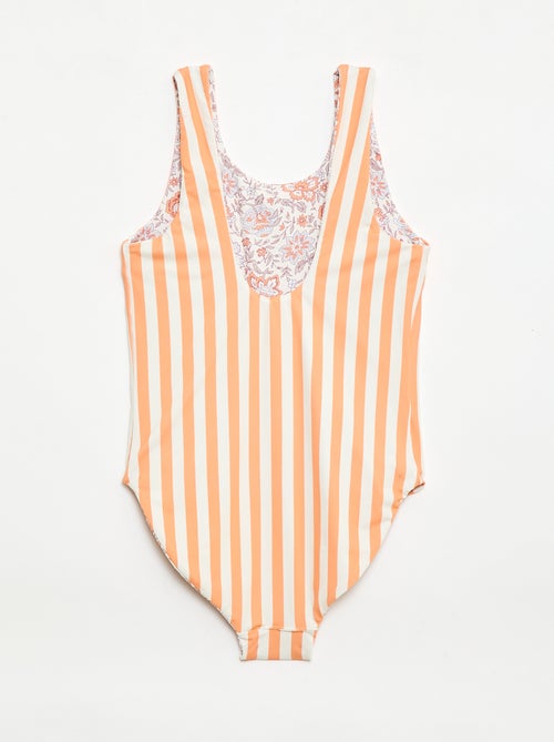 Maillot de bain 1 pièce réversible - Kiabi