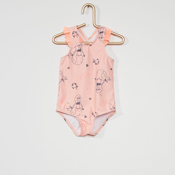 Maillot De Bain 1 Piece Bebe Fille Rose Kiabi 10 00