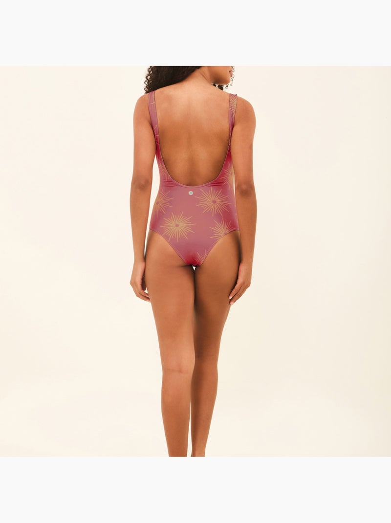 Maillot de bain 1 pièce  UV Line Rose - Kiabi