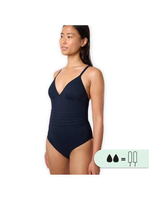 Maillot de bain 1P menstruel - Flux moyen - Kiabi