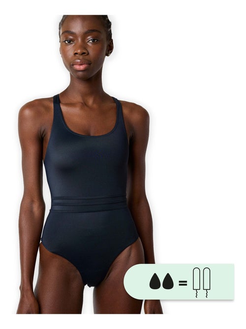 Maillot de bain 1P menstruel - Flux moyen - Kiabi