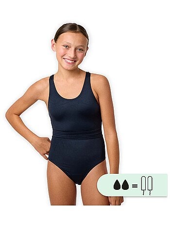 Maillot de bain 1P menstruel pour ados - Flux moyen