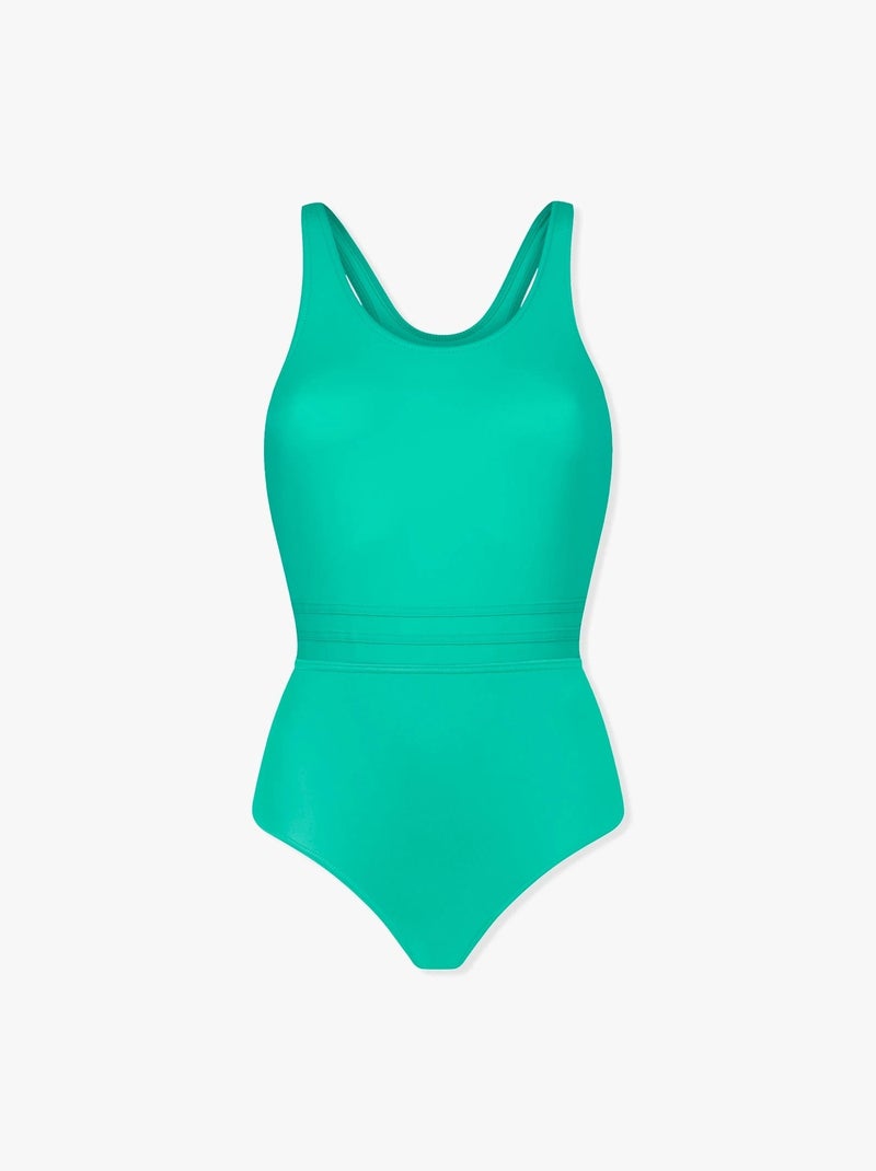 Maillot de bain 1P menstruel pour ados - Flux moyen Vert - Kiabi