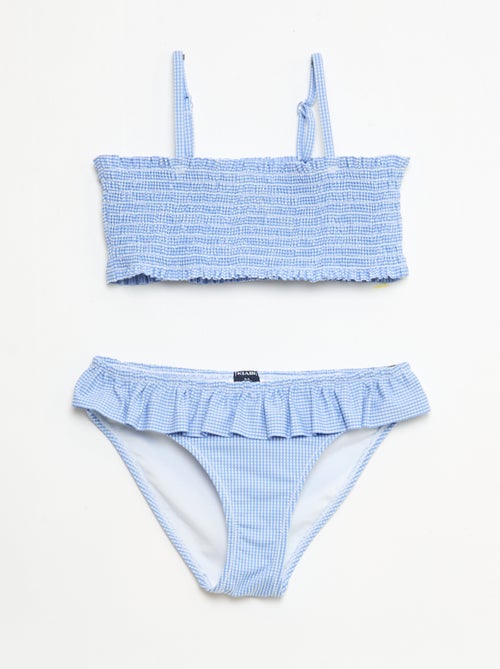 Maillot de bain 2 pièces à volants - Kiabi