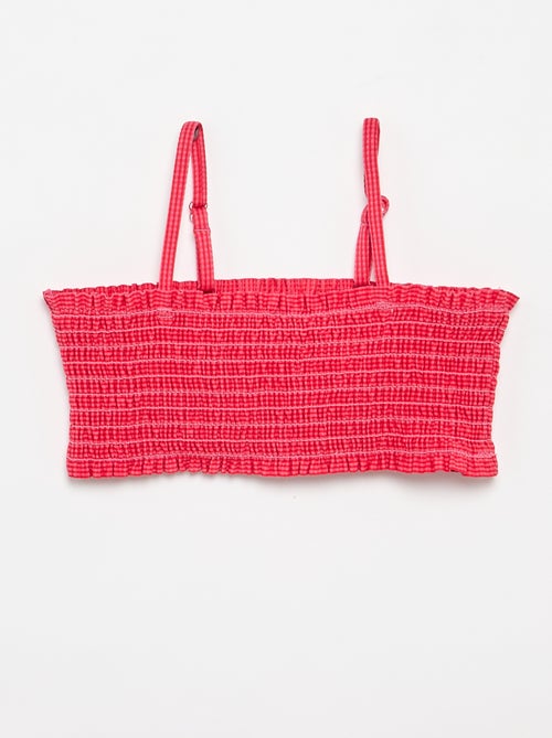 Maillot de bain 2 pièces à volants - Kiabi