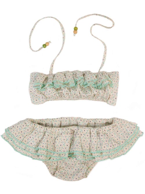 Maillot de Bain 2 Pièces   à Volants  SWAN - La Faute à Voltaire - Kiabi