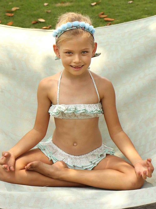 Maillot de Bain 2 Pièces   à Volants  SWAN - La Faute à Voltaire - Kiabi