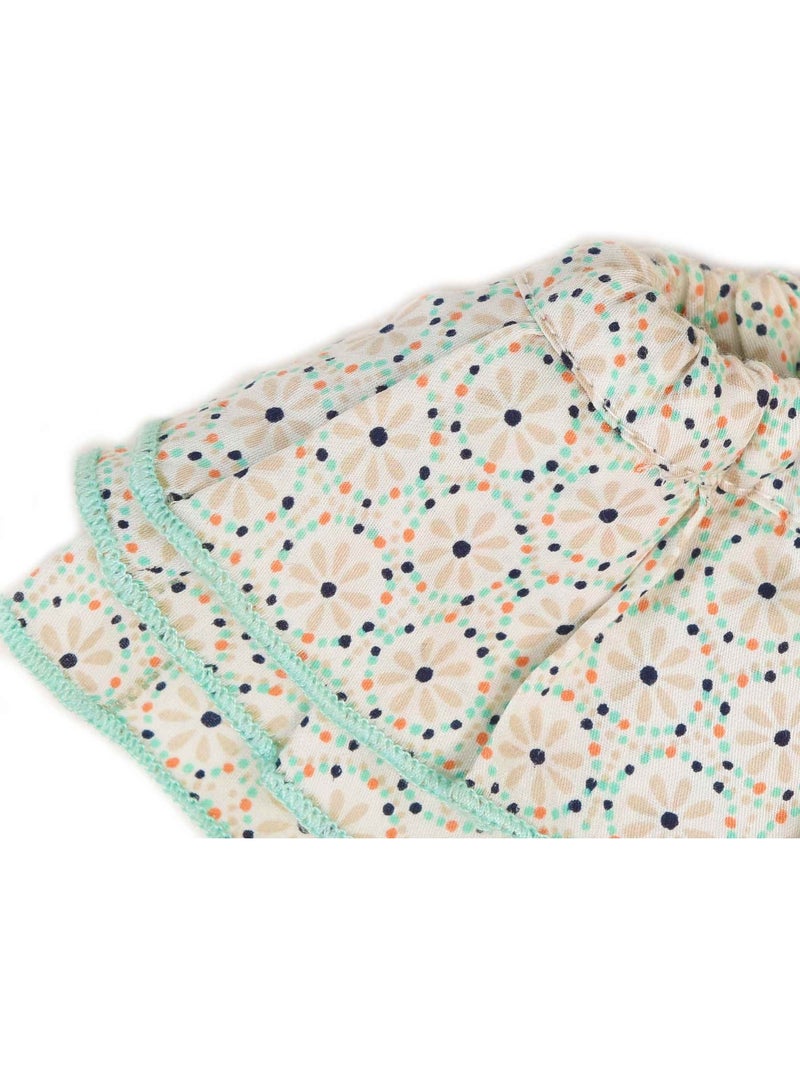 Maillot de Bain 2 Pièces   à Volants  SWAN - La Faute à Voltaire Beige/Vert - Kiabi