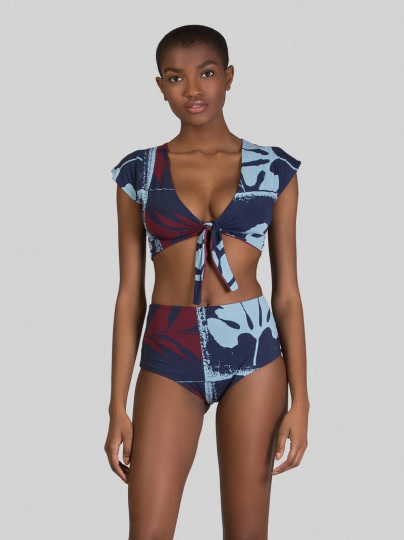 Maillot de bain 2 pièces Air Collection UV Line Bleu marine - Kiabi