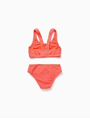 Maillot de bain 2 pièces avec motif d'étoiles en bouclé