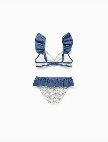 Maillot de bain 2 pièces avec motif floral et volants You&Me