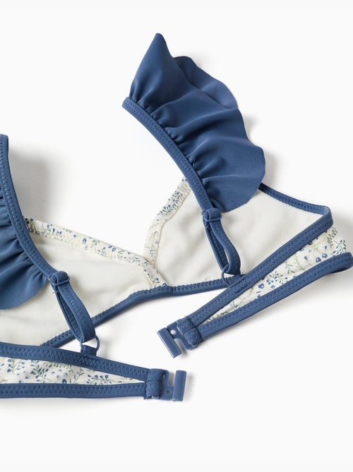 Maillot de bain 2 pièces avec motif floral et volants You&Me - Kiabi