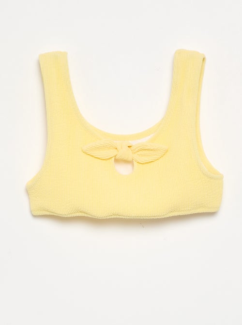 Maillot de bain 2 pièces avec nœud - Kiabi