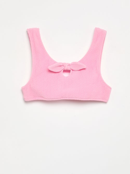 Maillot de bain 2 pièces avec nœud - Kiabi