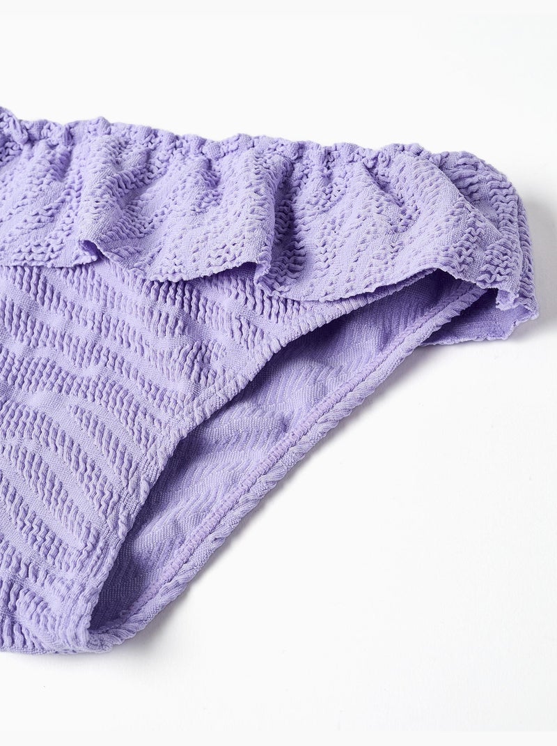 Maillot de bain 2 pièces avec volants + chouchou N/A - Kiabi