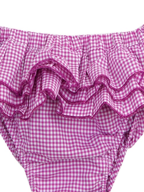 Maillot de Bain 2 Pièces   Carreaux Vichy   SWAN - La Faute à Voltaire - Kiabi