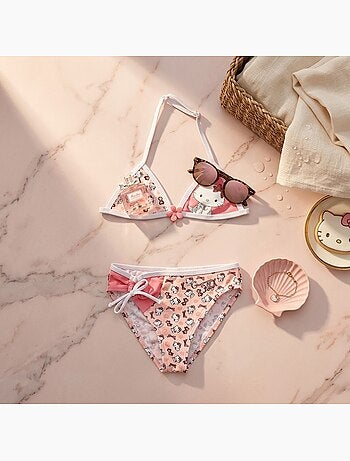 Maillot de bain 2 pièces charmy kitty noeuds